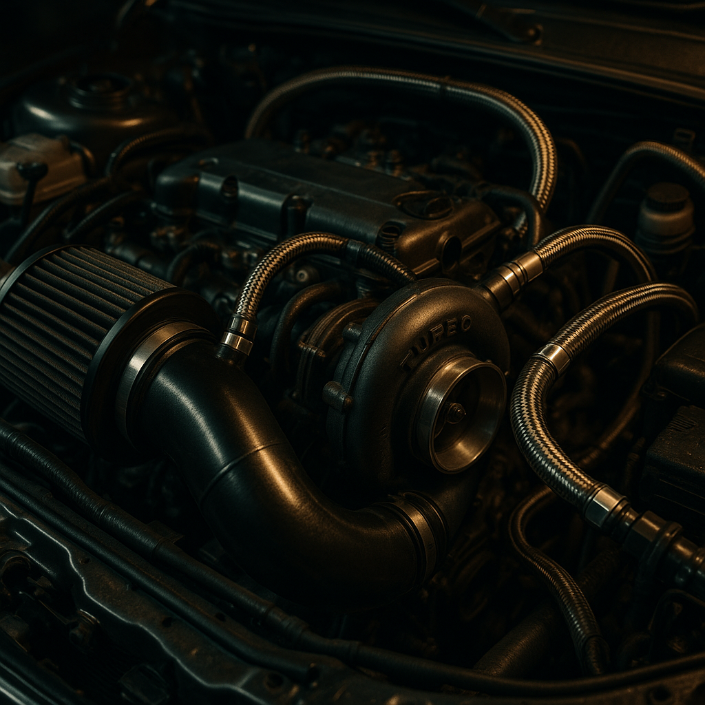 Modified engine bay detail representing best budget hot hatches 2026 mod potential