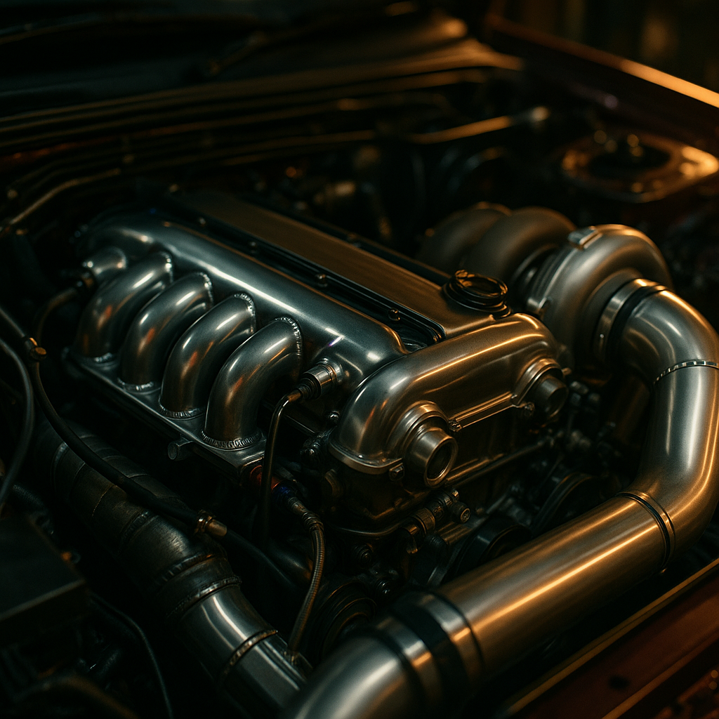 Modified JDM engine bay showcasing tuning parts central to JDM vs Euro car culture builds