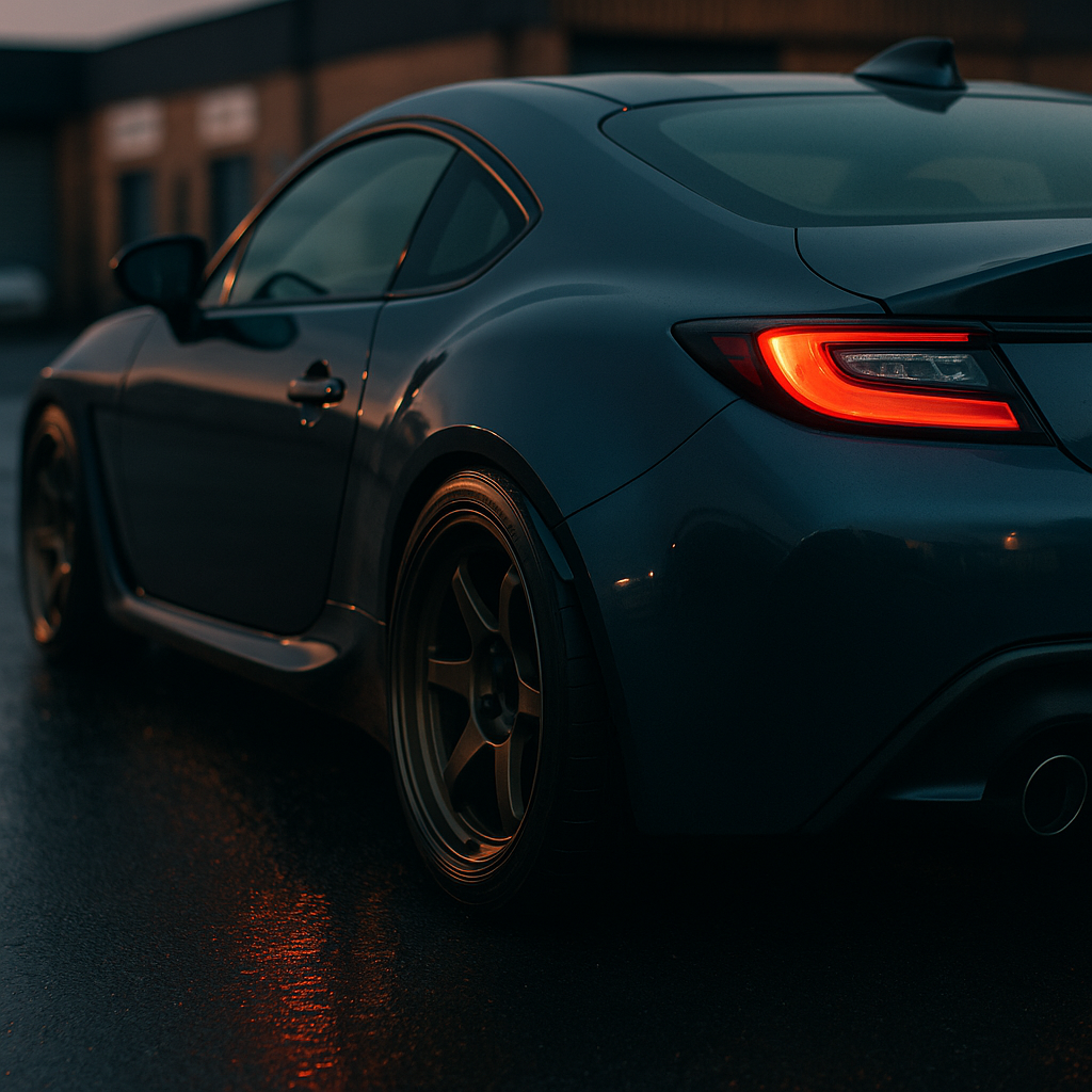 Toyota GR86 rear arch and alloy wheel detail in the GR86 vs MX-5 showdown