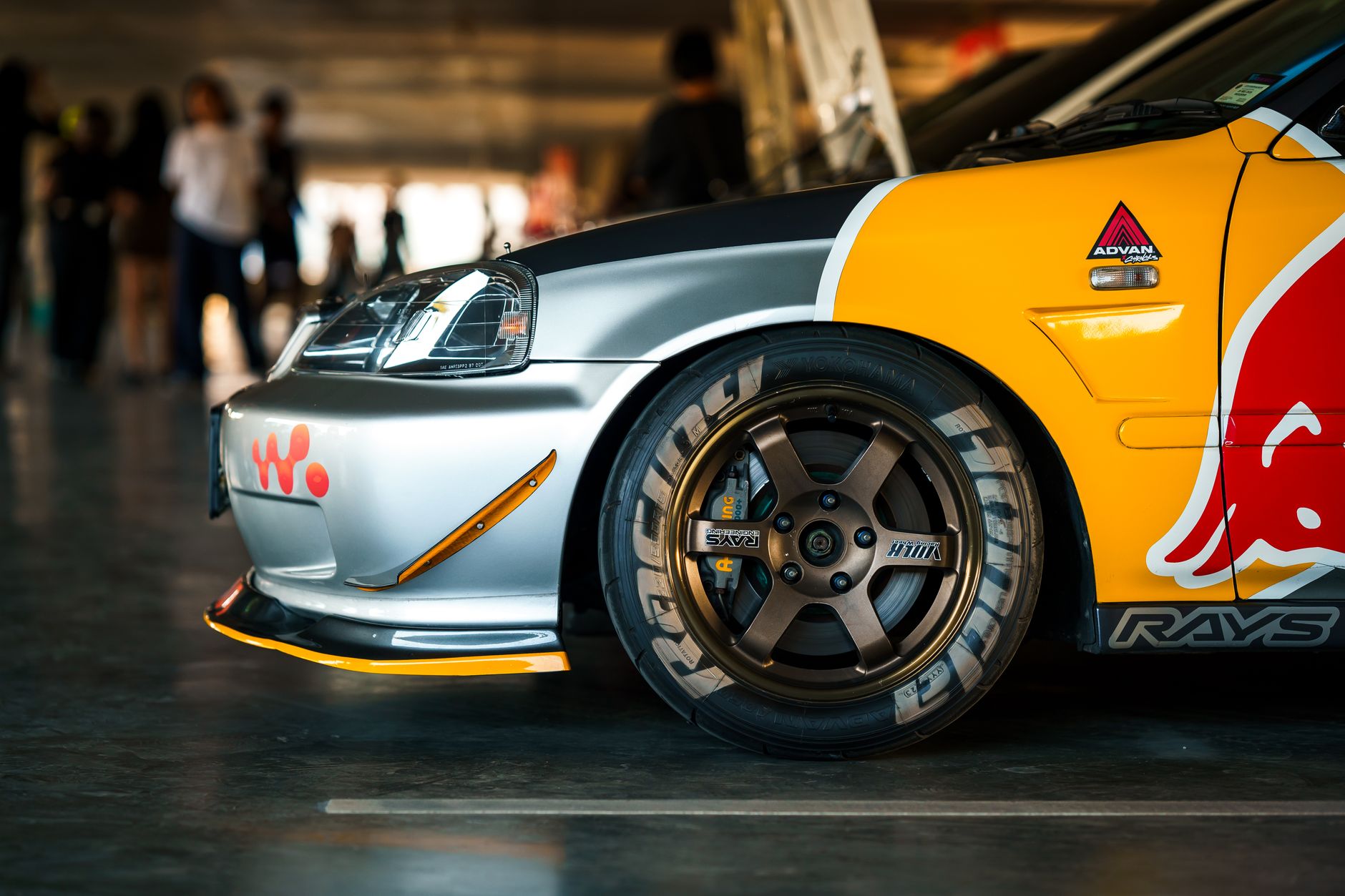 Modified hot hatches at a UK car meet, the kind of builds that require properly declared modified car insurance UK